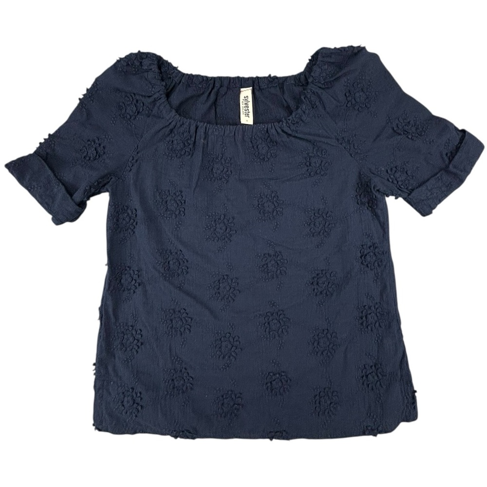 Kate Sylvester New Zealand- Floral embroidered cotton blouse- Small-‎ Like New!!